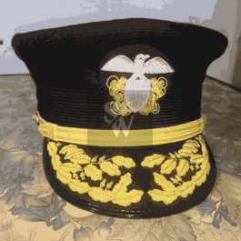 Spanish American War Admiral Hat Military Authentic Uniform Officer Cap Replica