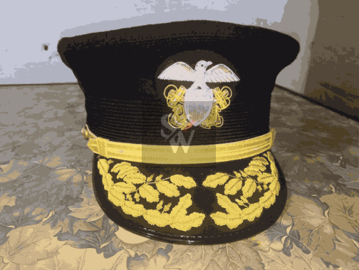 Spanish American War Admiral Hat Military Authentic Uniform Officer Cap Replica