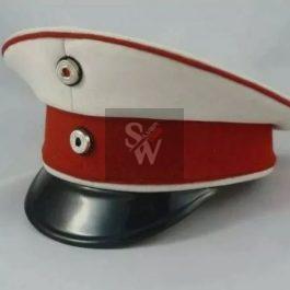 German Imperial Army Cuirassiers officer visor cap, repro (WWI)Color  white