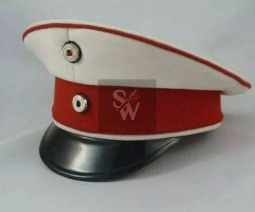 German Imperial Army Cuirassiers officer visor cap, repro (WWI)Color  white