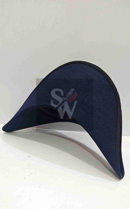 Italian Bicorne with black Trim - Italian Cocked Hat - Red White green Cockade - Image 2
