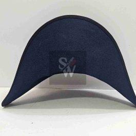 Italian Bicorne with black Trim – Italian Cocked Hat – Red White green Cockade