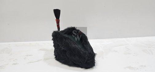 British WW1 Kings Royal Rifle busby hat crops in 1880 - Image 3