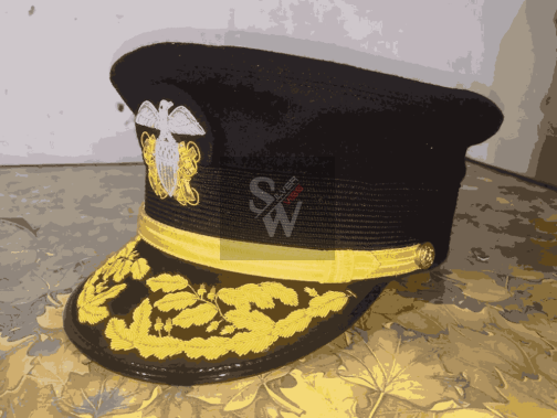 Spanish American War Admiral Hat Military Authentic Uniform Officer Cap Replica - Image 2