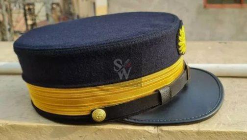 Most Rare Civil War Confederate Naval Officers Visor Cap - Image 3