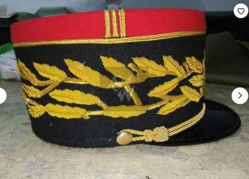 French Military Kepi, France Army Embroidery Cap, Reproduction - Image 4