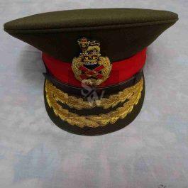 British UK Army Field Marshals Generals Officers Visor Hat Cap