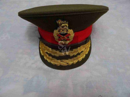 British UK Army Field Marshals Generals Officers Visor Hat Cap