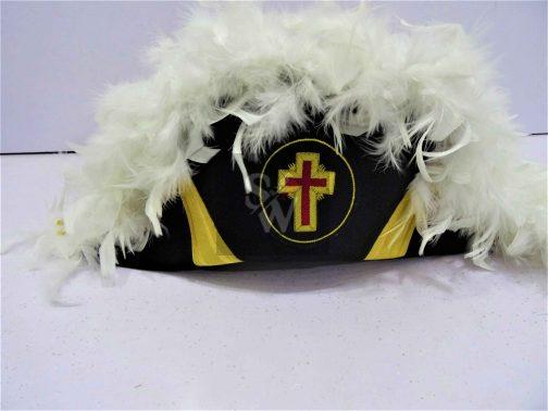 Masonic Knights Templar Sir Knight Chapeau - Deluxe (SKC-200) ARTIFICIAL FUR