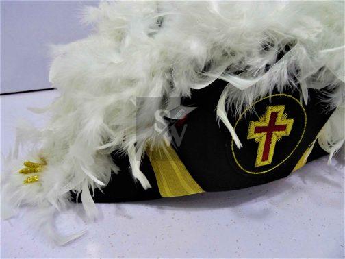 Masonic Knights Templar Sir Knight Chapeau - Deluxe (SKC-200) ARTIFICIAL FUR - Image 3