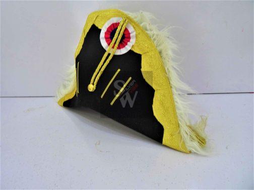 Bicorn Hat of general officer or field marshall with feather white - Image 2
