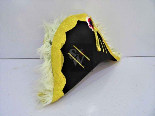 Bicorn Hat of general officer or field marshall with feather white - Image 3