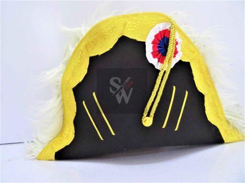 Bicorn Hat of general officer or field marshall with feather white - Image 4