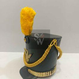 Virginia Militia Officer Bell Crown Shako Hat