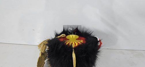 Napoleonic Shako Helmet original  bearskin(Golden coard with black plume) - Image 3
