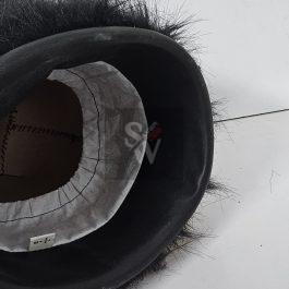 Napoleonic Shako Helmet original  bearskin(Golden coard with black plume)