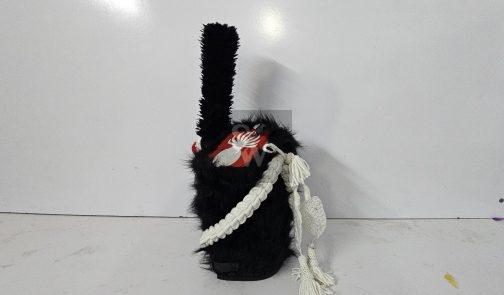 Napoleonic Shako Helmet original  bearskin(white coard with black plume) - Image 2